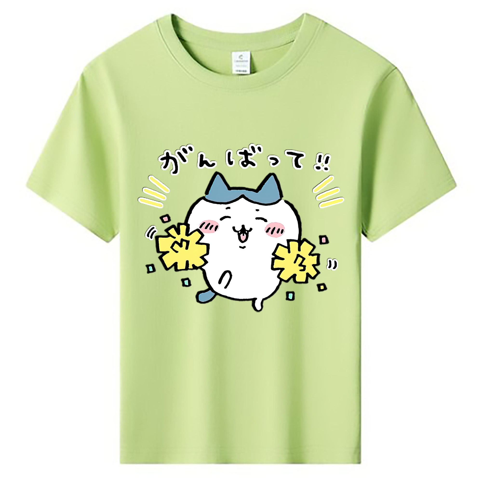 （画像用） ちいかわ ハチワレ Chii-kawa hachiware 綿100％キッズTシャツ（フロントプリント）